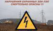 О недопущении фактов осуществления  противоправных действий в границах  охранных зон ЛЭП